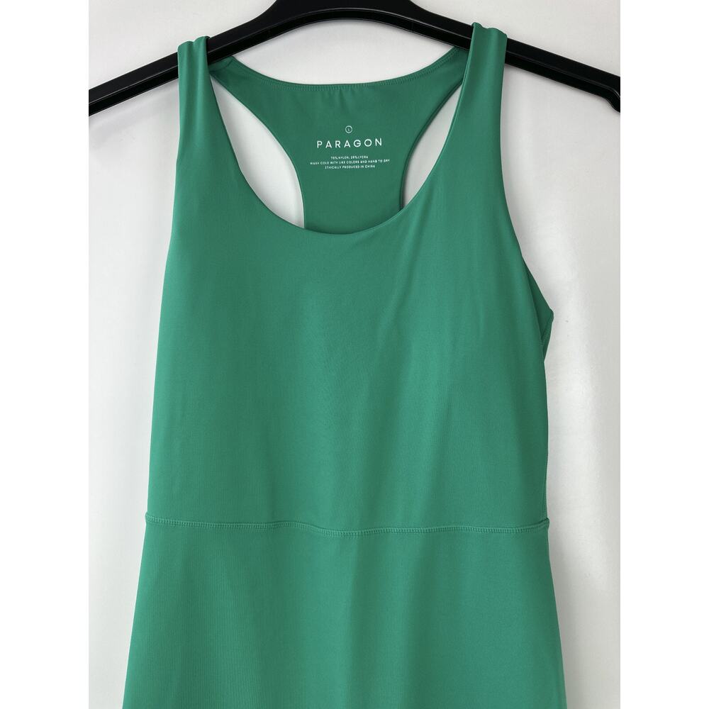 Paragon FlexSweat Sculptseam Shortsuit Green 1 Piece Bodysuit Romper Size Large - Picture 3 of 10